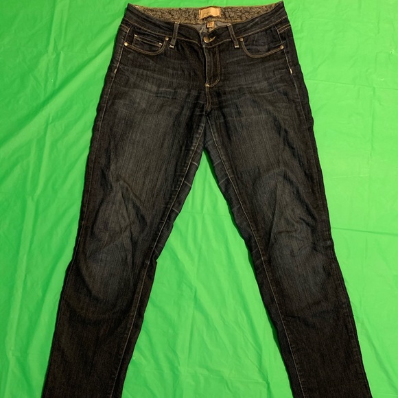 Paige Peg indigo skinny Jeans 27 waist  30 inseam - Picture 2 of 9